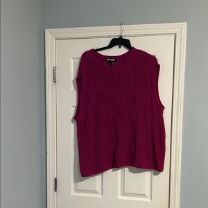 DKNYC Fuchsia Knit Tank Top